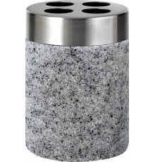 Стакан Ridder Stone 22010207 для зубных щёток, серый