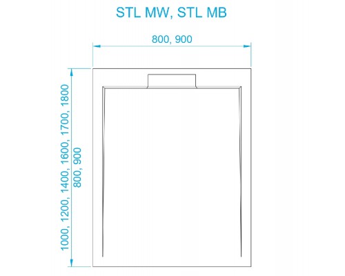 Душевой поддон прямоугольный RGW STL MB Черный мрамор 800x1200 Душевой поддон прямоугольный RGW STL MB Черный мрамор 800x1200