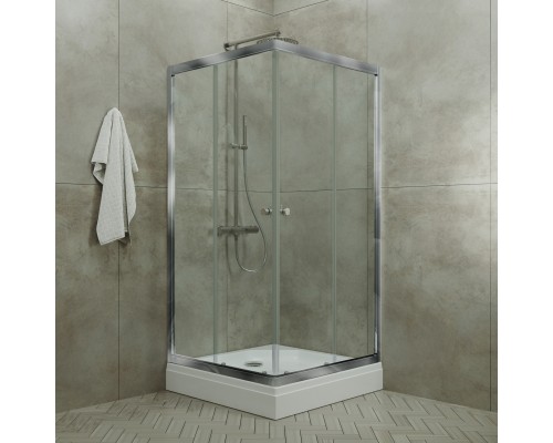 Душевой уголок Triton Вента-хром 90x90, стекло прозрачное