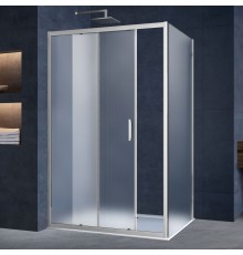 Душевой уголок Vincea Alpha VSR-3AL8014MT 140х80 см, профиль хром, стекло текстурное