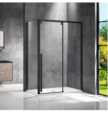 Душевой уголок Vincea Lugano VSR-1L9012CLB-1 120х90 см, профиль черный
