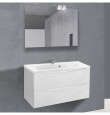 Мебель для ванной комнаты Vincea Mia 90 белая глянцевая