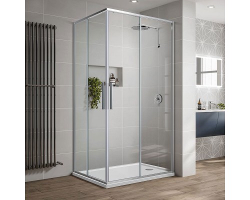 Душевой уголок Vincea Slim-U VSS-2SU900CL 90x90 см, профиль хром, стекло прозрачное