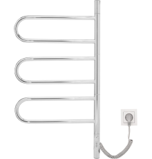 Полотенцесушитель электрический Vincea VTD-1R2CE 44x80 хром