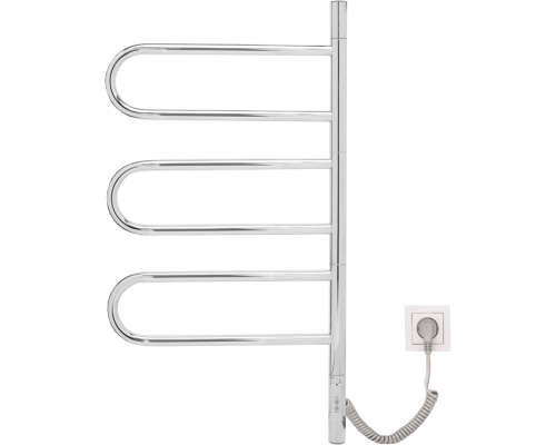 Полотенцесушитель электрический Vincea VTD-1R2CE 44x80 хром