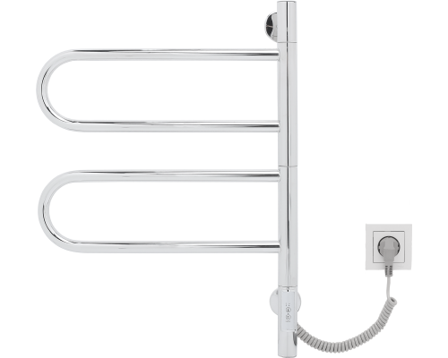 Полотенцесушитель электрический Vincea VTD-1R1CE 44x60 хром