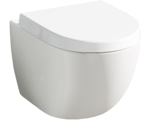 Унитаз подвесной VitrA Sento 7748B003-0075 + крышка-сиденье VitrA Sento 86-003-009 с микролифтом, петли хром