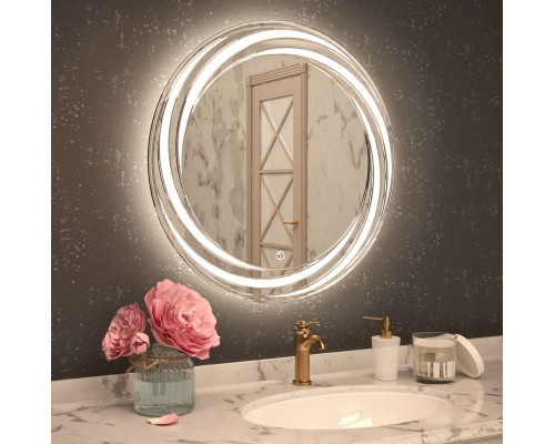 Зеркало круглое Art Max Romantic 80 с подсветкой