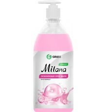 Крем-мыло Grass Milana fruit bubbles, с дозатором, гипоаллергенное, увлажняющее, 1000 мл