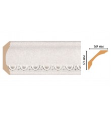 Плинтус  потолочный DECOMASTER 100D-19D (69*69*2400мм)