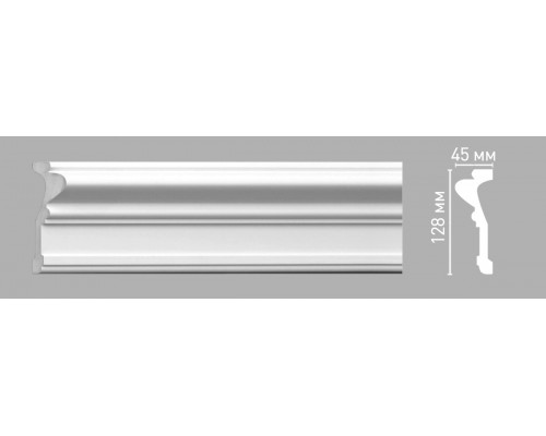 Молдинг гладкий DECOMASTER 97207 (128х45х2400мм)