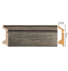 Плинтус напольный D122-86 ДМ(78*21*2400 мм)