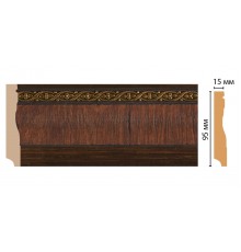 Плинтус напольный DECOMASTER 153-2 ДМ (95*12*2400 мм)