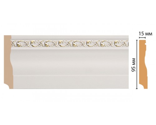 Плинтус напольный DECOMASTER 153-54 ДМ (95*12*2400 мм)
