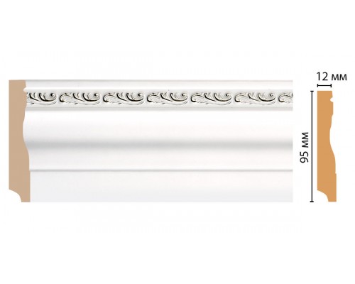 Плинтус напольный DECOMASTER 153-60 ДМ (95*12*2400 мм)
