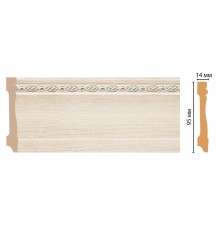 Плинтус напольный DECOMASTER 195-14 (95*14*2400мм)