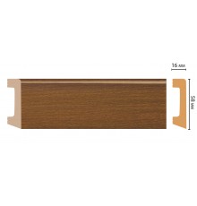 Плинтус напольный DECOMASTER D234-85 ДМ (58*16*2400 мм)