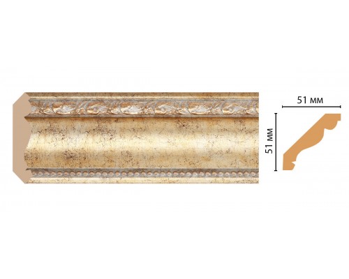 Плинтус потолочный DECOMASTER 155-553 ДМ (50*50*2400 мм)