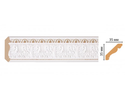 Плинтус потолочный DECOMASTER 155S-115 (35*35*2400мм)