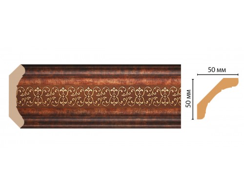 Плинтус потолочный DECOMASTER 167-767 (48*48*2400мм)