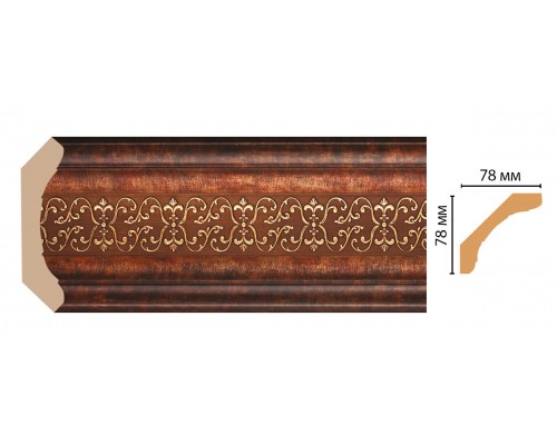 Плинтус потолочный DECOMASTER 169-767 (76*76*2400мм)