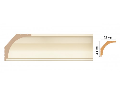 Плинтус потолочный DECOMASTER D109-61ДМ (43*43*2400мм)