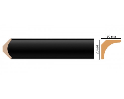 Плинтус потолочный DECOMASTER D133-195ДМ (20*20*2400мм)