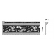 Плинтус потолочный DECOMASTER D225-63 ШК (110*29*2400мм)