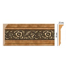 Плинтус потолочный DECOMASTER D226-57 (90*20*2400мм)