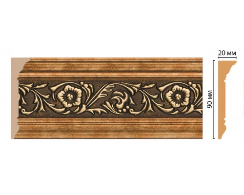 Плинтус потолочный DECOMASTER D226-57 (90*20*2400мм)