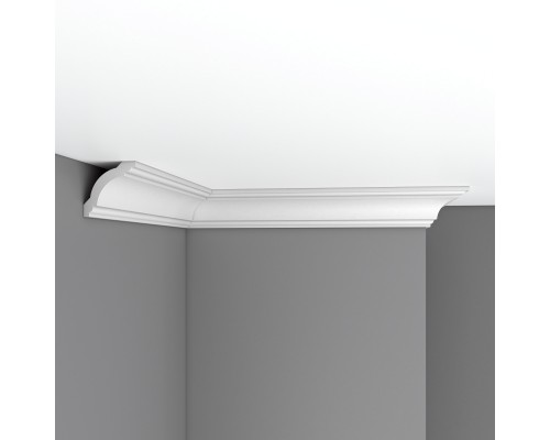 Плинтус потолочный гладкий DECOMASTER 96110F гибкий (60*60*2400мм)