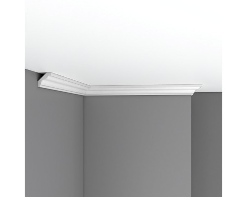 Плинтус потолочный гладкий DECOMASTER 96230F гибкий (35*35*2400мм)