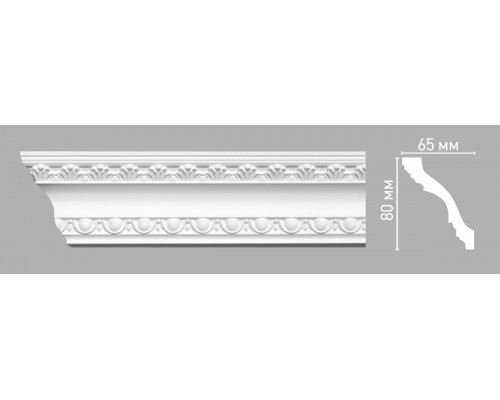 Плинтус потолочный с рисунком DECOMASTER 95016 (80х65х2400мм)