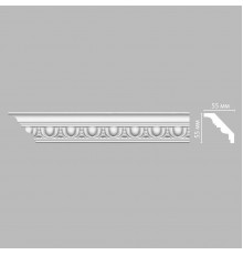 Плинтус потолочный с рисунком DECOMASTER 95613F гибкий (55*55*2400мм)