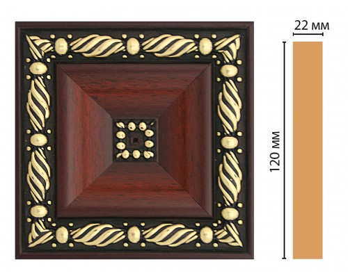 Вставка цветная DECOMASTER D208-52 (120*120*22мм)