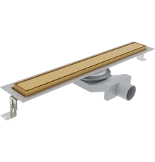 Душевой трап (лоток) Plumberia Selection PST In-Tile 90 см, золото брашированное