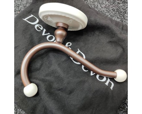 DevonDevon Dorothy Вешалка-крючок подвесной, цвет: состаренная медь/белый. DOR413RAME DevonDevon Dorothy Вешалка-крючок подвесной, цвет: состаренная медь/белый. DOR413RAME