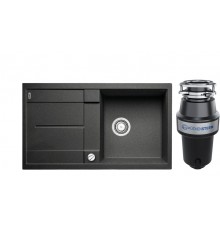 Комплект Мойка Blanco Metra 5S 513044 антрацит + Измельчитель KUCHENSTERN Muhle 351MU35