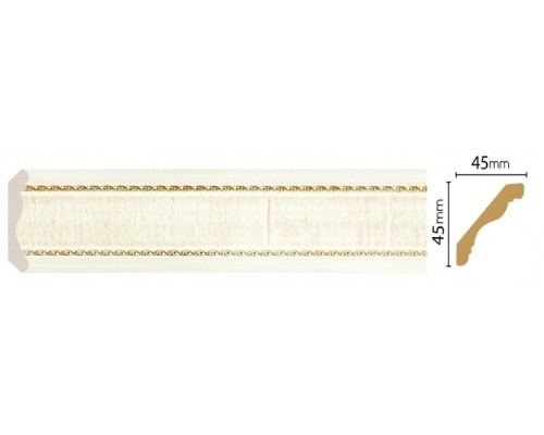 Плинтус потолочный DECOMASTER 174-6 (42*42*2400мм) Плинтус потолочный DECOMASTER 174-6 (42*42*2400мм)