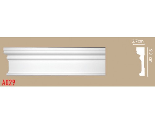 Молдинг гладкий DECOMASTER A029 (93*27*2000мм)