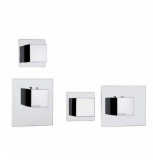 Bossini Cube Смеситель для душа, встраиваемый, термостатический, с переключателем на 2 источника, цвет: хром. Z030205000,  Z032201.030
