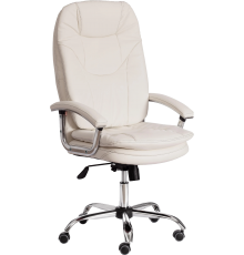 Кресло руководителя TetChair Softy Lux, кожзам белый 36-01