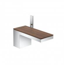 Axor MyEdition Смеситель для раковины, на 1 отв., излив 200мм, с донным клапаном, цвет: хром/черный орех. 47012000,  47906000
