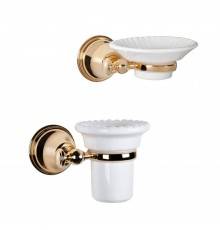 Набор Стакан Tiffany World Harmony TWHA109oro + Мыльница TWHA106oro