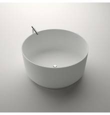 Agape In-Out Ванна отдельностоящая d130x60 см, круглая, цвет: белый/светло-серый. AVAS1041ZL