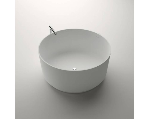 Agape In-Out Ванна отдельностоящая d130x60 см, круглая, цвет: белый/светло-серый. AVAS1041ZL Agape In-Out Ванна отдельностоящая d130x60 см, круглая, цвет: белый/светло-серый. AVAS1041ZL