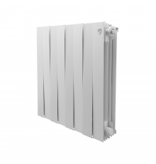 Секционный биметаллический радиатор Royal Thermo PianoForte 500, Bianco Traffico, секций 8 PF500/8
