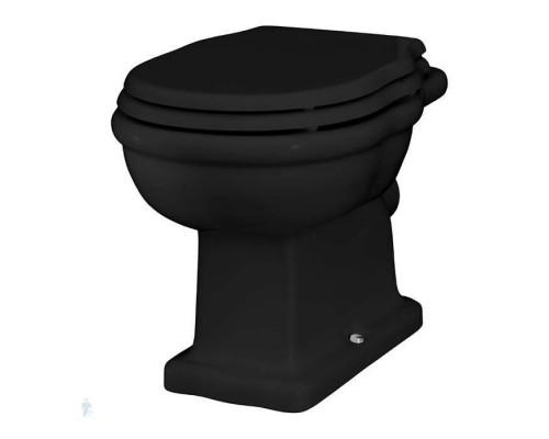 Artceram Hermitage Унитаз приставной 36х55см, выпуск в стену, цвет: черный. HEV003 03 00 nero