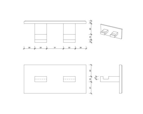 Decor Walther Brick KHAK2 Крючок самоклеящийся двойной, подвесной, цвет: хром. 0594000 Decor Walther Brick KHAK2 Крючок самоклеящийся двойной, подвесной, цвет: хром. 0594000