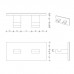Decor Walther Brick KHAK2 Крючок самоклеящийся двойной, подвесной, цвет: хром. 0594000
